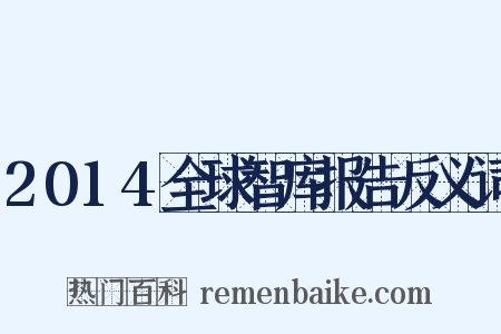 2014全球智库报告反义词是什么意思的图片